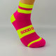 Neon / Pink Yellow Strip Main | Best running socks for long-distance | Sodd Ocks