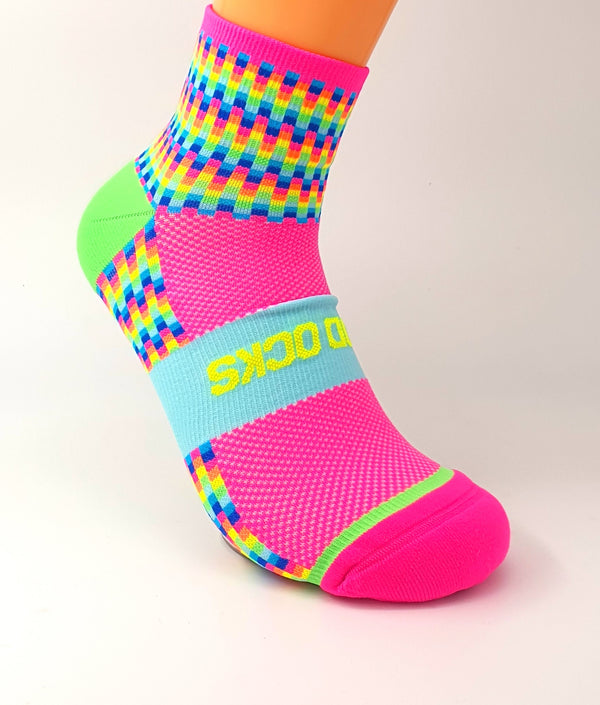 Rainbow Daze Ankle Sock Best Seamless Running Socks